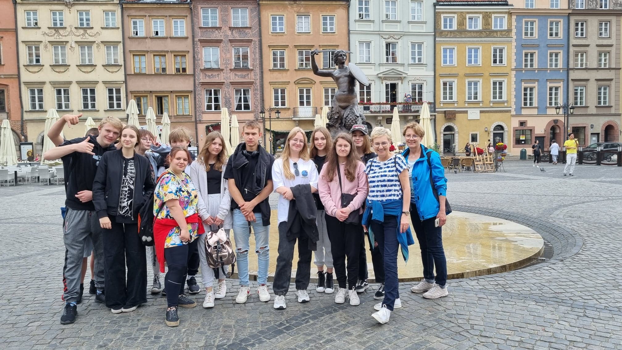 Klasa VIII na wycieczce w Warszawie